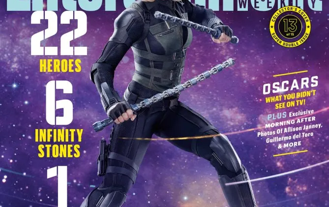 Nàng Black Widow với thần thái vừa mạnh mẽ, vừa quyến rũ. Vũ khí của nàng được nâng cấp dài hơn, to hơn và cứng hơn (chắc hàng của Wakanda)