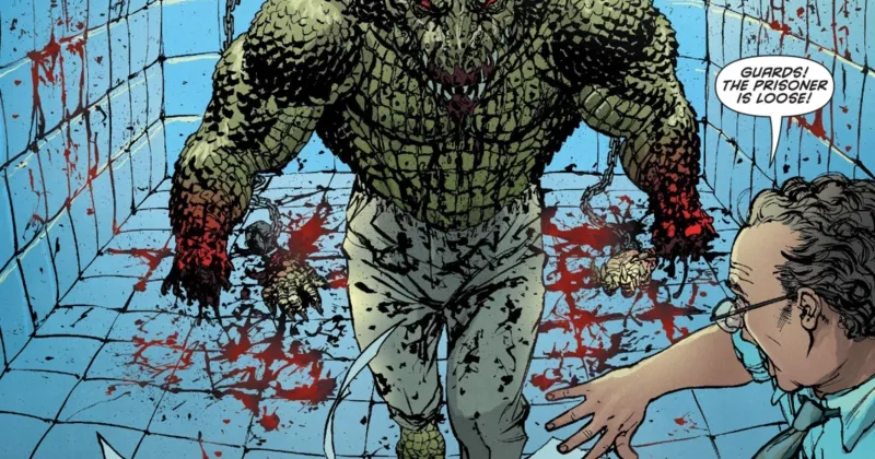 Killer Croc tự cắn đứt tay mình để thoát khỏi xiềng xích