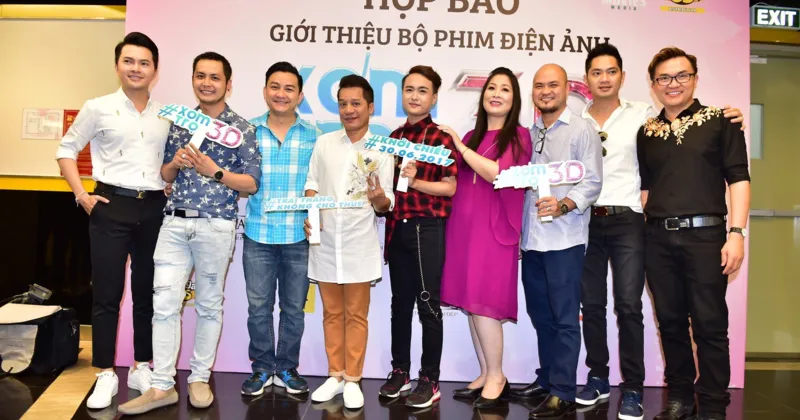 Dàn diễn viên trong phim "Xóm Trọ 3D" được chính thức giới thiệu trong buổi họp báo ra mắt đoàn phim.