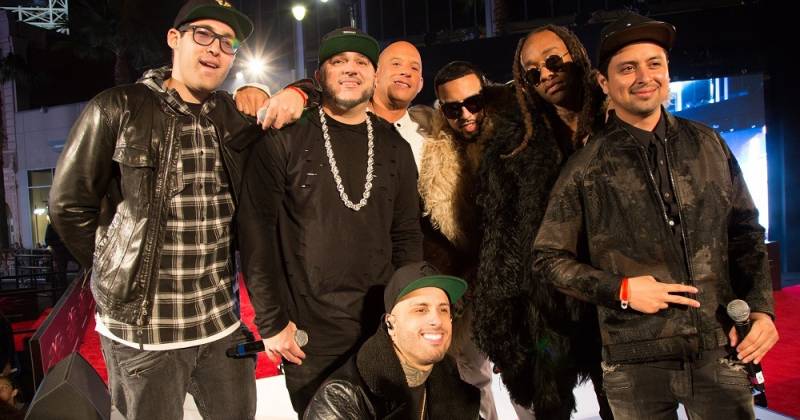 Dàn rapper nổi tiếng Ty Dolla Sign, Nicky Jam, French Montana, Wiz Khalifa và Ludacris cũng đến ủng hộ dự án đầy tâm huyết của Vin Diesel.