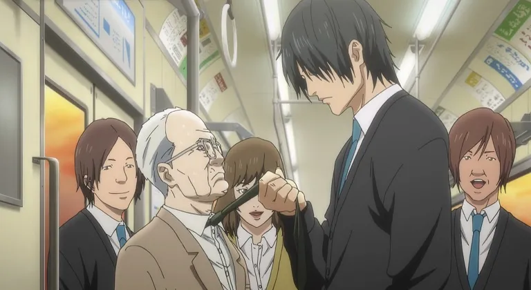 Ichirou Iuyashiki và Hiro Shishigami trong phiên bản anime. (Nguồn ảnh: Anime Feminist)