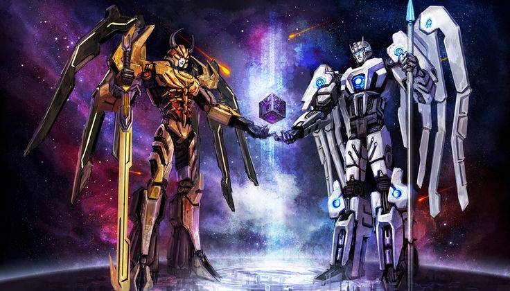 Primus v&agrave; Unicron.