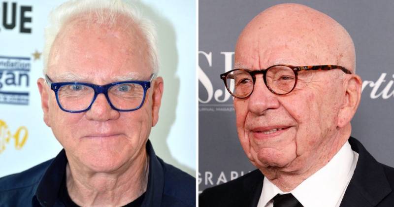 Malcolm McDowell (trái) và Ruper Murdoch (Ảnh: THR)