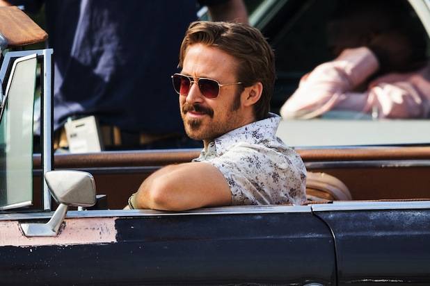 Đầu năm 2016, Gosling tham gia bộ phim hài The Nice Guys cùng Russell Crowe. (Warner Bros.)