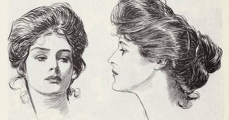 Hình ảnh Gibson Girl do một họa sĩ sáng tạo nên và trở thành đại diện mang tính biểu tượng của người phụ nữ Mỹ xinh đẹp và độc lập vào đầu thế kỷ 20. (Ảnh: millercreation)