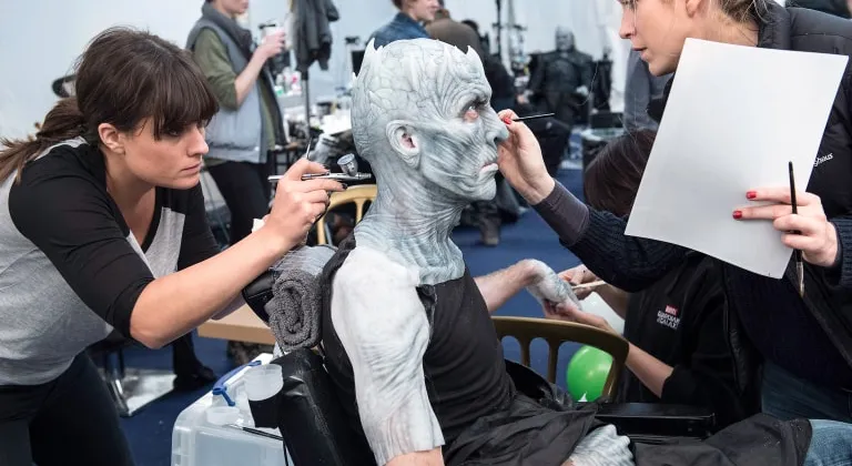 Night King đã được hoá trang như thế nào.