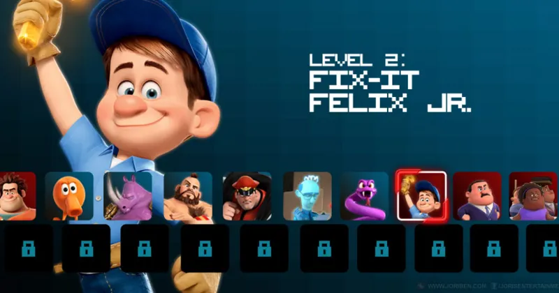 Fix It Felix - Nh&acirc;n vật c&oacute; thể sửa được gần như mọi thứ. (Joriben)