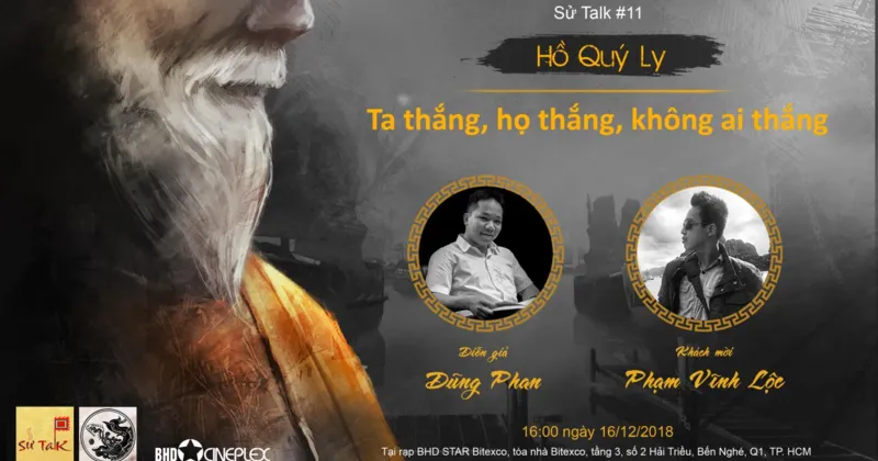 Sử Talk cũng sẽ được tổ chức v&agrave;o ng&agrave;y 16.12.2018. 