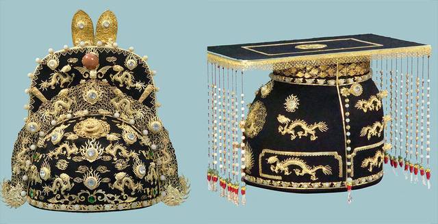 Mũ Miện của Vua triều Nguyễn được phục nghệ nhân Vũ Kim Lộc phục chế. 