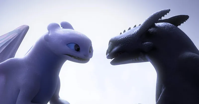 Chuyện tình dễ thương của Lighfury và Toothless. (Ảnh: IMDb)