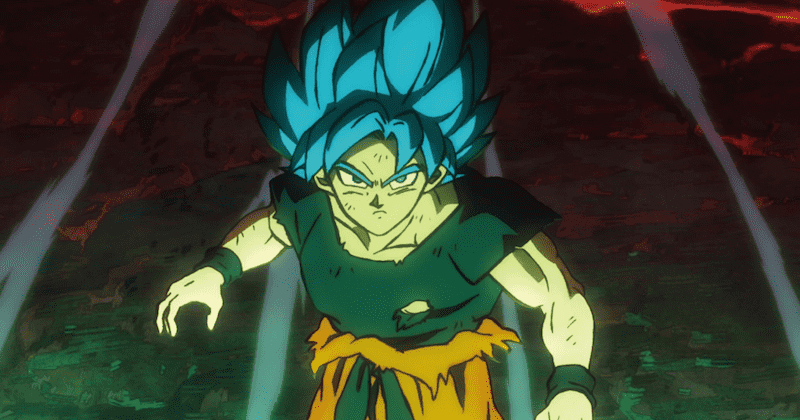 Goku buộc phải dùng tới Super Saiya Blue để đấu với kẻ thù