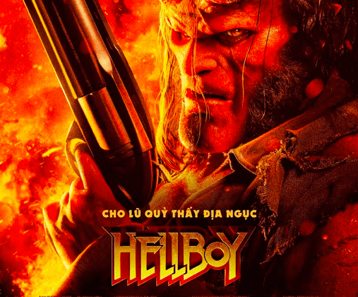 Poster chính thức của Hellboy (2019) tại Việt Nam