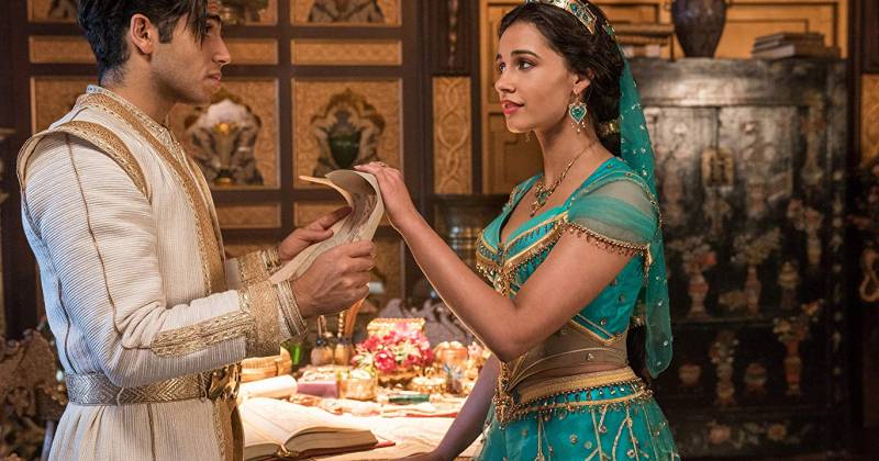 Chemistry giữa Jasmine và Aladdin rất dễ thương. (Ảnh: IMDb)