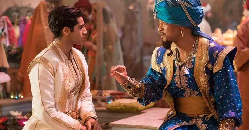 Chẳng quan trọng Thần Đèn da xanh hay không xanh nữa. Quan trọng là Will Smith cực kỳ hợp vai này. (Ảnh: IMDb)