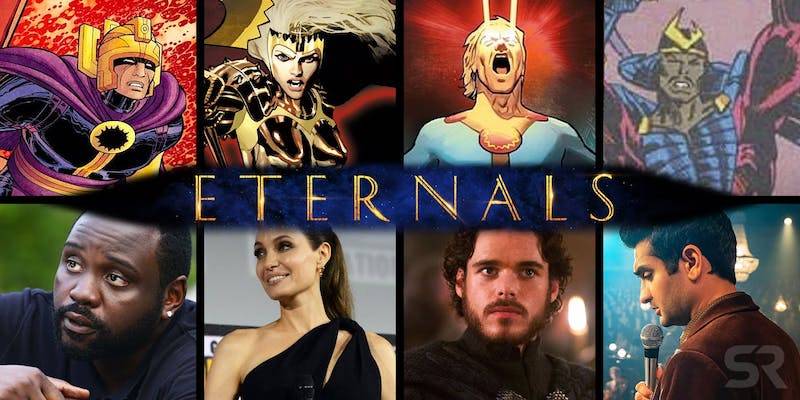 Dàn diễn viên và nhân vật trong The Eternals (Ảnh: Screen Rant)