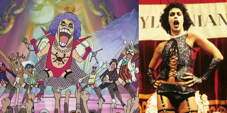 Emporio Ivankov trong One Piece được truyền cảm hứng từ nhân vật Dr. Frank-N-Furter.