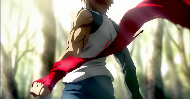 Shirou Emiya sở hữu c&aacute;nh tay v&agrave; một phần sức mạnh của Archer.