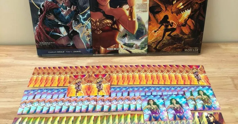 Photocard Wonder Woman&nbsp;c&oacute; hologram lấp l&aacute;nh