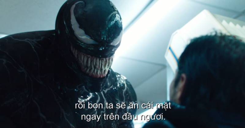 Hình ảnh đáng sợ của Venom luôn làm kinh hãi kẻ thù (trailer)