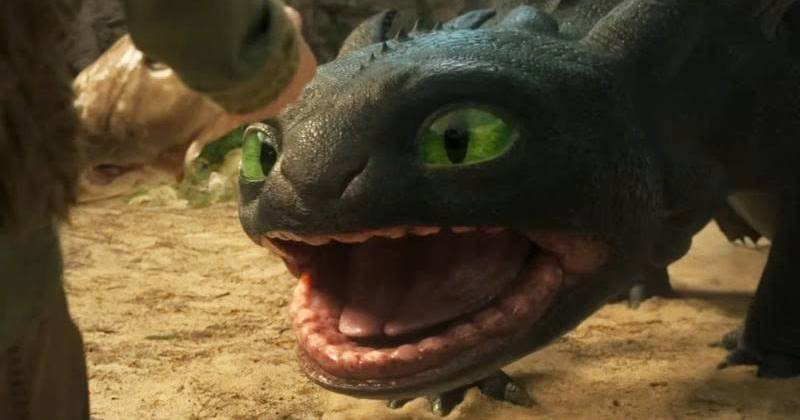 Toothless dù có làn da đen thui nhưng biểu cảm rất dễ thương
