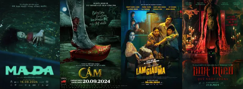 Phim kinh dị Việt Nam ra mắt 2024 (từ tháng 8 - tháng 12)