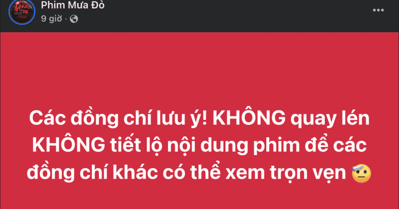 Ê kíp kêu gọi không quay lén và tiết lộ nội dung phim Mưa Đỏ