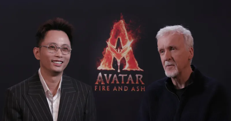 Rhymastic gặp đạo diễn James Cameron tại sự kiện công chiếu Avatar 3: Lửa và Tro Tàn