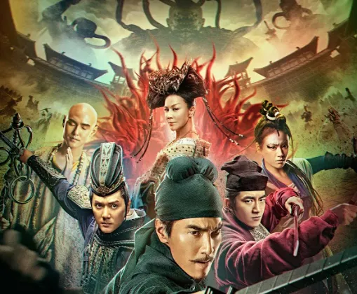 Poster chính thức của Địch Nhân Kiệt: Tứ Đại Thiên Vương.