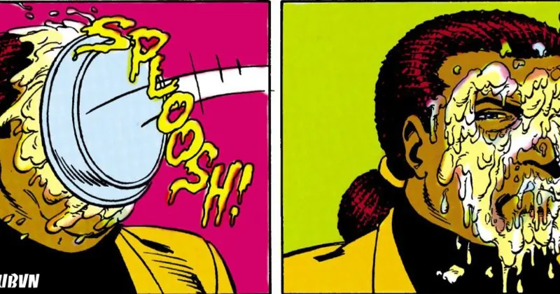 Amanda Waller là nạn nhân đầu tiên của “trò ném bánh”.