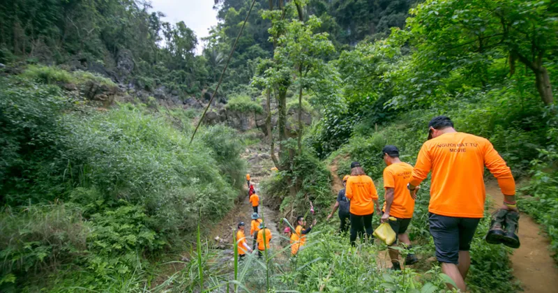 Chặng đua của T&uacute; L&agrave;n Adventure Race 2018 cũng l&agrave; h&agrave;nh tr&igrave;nh m&agrave; đo&agrave;n phim trải qua khi tới đ&acirc;y ghi h&igrave;nh