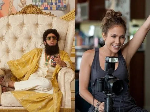 "The Dictator" và "What To Expect When You're Expecting" là hai tác phẩm mới góp mặt trong Top 10 tuần này. Ảnh: Paramount/ Lionsgate.