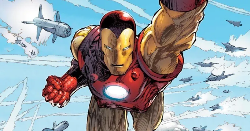 Tạo hình truyện tranh của "Người Sắt". Ảnh: Marvel.