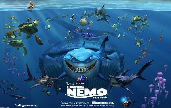Các nhân vật hoạt hình vui nhộn của Finding Nemo trở lại màn ảnh với hiệu ứng 3D. Ảnh: Pixar.