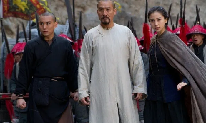Bộ ba Viên Hiếu Siêu, Lương Gia Huy và Angelababy trong phần hai của Tai Chi O. Ảnh: HuaYi.
