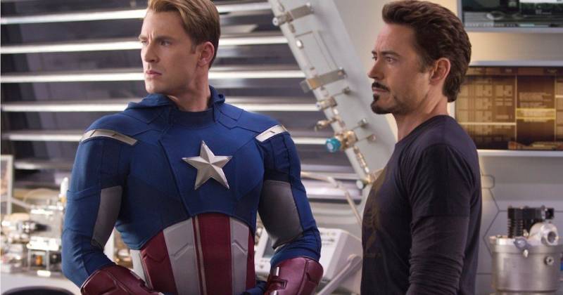 Iron Man và Captain America trong The Avengers.  Ảnh: Marvel.