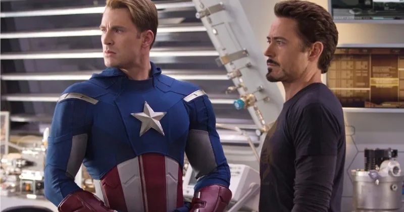Iron Man và Captain America trong The Avengers. Ảnh: Marvel.