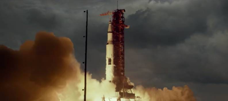 Hình ảnh tàu Apollo 11 được phóng lên vũ trụ