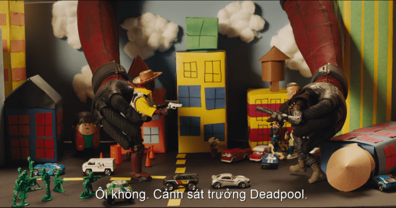 Deadpool và Cable theo phong cách Toy Story