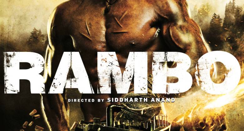 Poster Rambo phiên bản Ấn Độ.