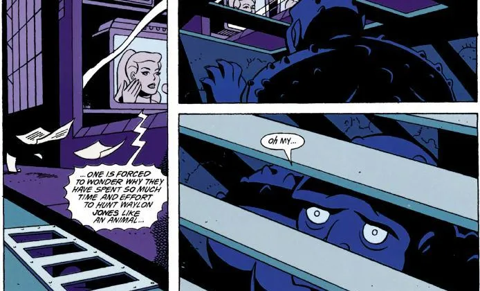 Killer Croc bị hớp hồn khi thấy người đẹp trên truyền hình