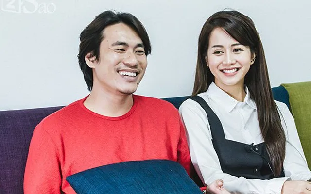 Kiều Minh Tuấn v&agrave; An Nguy khẳng định y&ecirc;u nhau trong cuộc phỏng vấn.