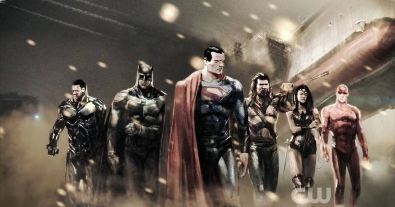 Justice League được Zack Snyder dẫn dắt khá nhiều từ ngay trong bộ phim này.
