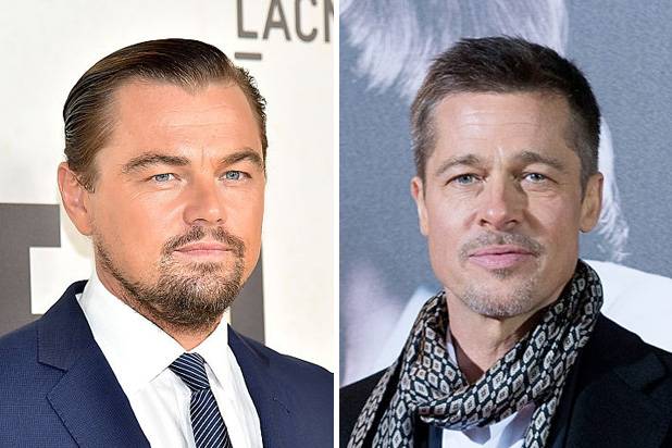 Như đã nói ở trên, Leonardo DiCaprio và Brad Pitt thủ vai diễn viên phim miền viễn Tây (nhân vật hư cấu) và người bạn là diễn viên đóng thế (nạn nhân trong vụ thảm sát). Hai nhân vật này phản ánh mối quan hệ thân thiết của họ ngoài đời thật. Ảnh: TheWrap