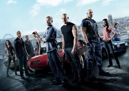 Dàn anh tài, mỹ nhân của Fast & Furious 6. Ảnh: Universal.