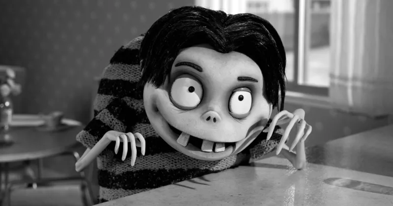 Frankenweenie l&agrave; phim hoạt h&igrave;nh 3D Stop Motion đen trắng đầu ti&ecirc;n. Ảnh: Disney.