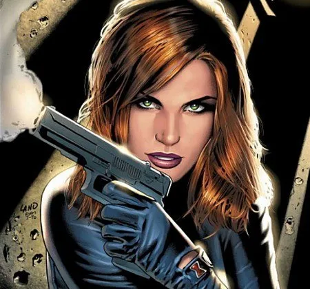 Tạo hình của nhân vật Black Widow trong truyện tranh. Ảnh: Marvel.