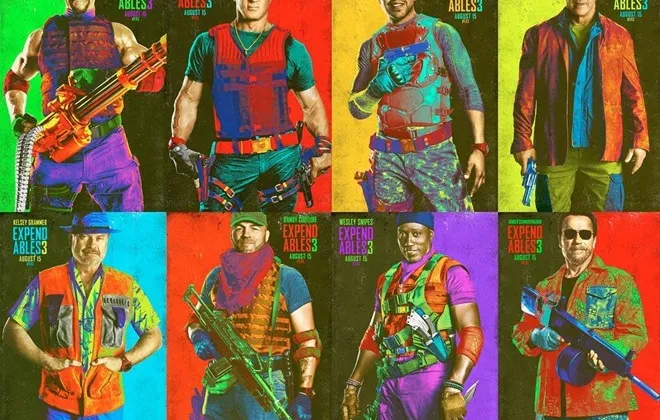 The Expendables 3 tiếp tục quy tụ nhiều diễn viên hành động danh tiếng tại Hollywood trong vài thập kỷ qua.