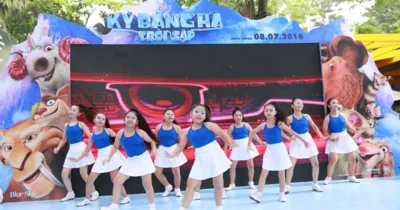 Buổi họp báo ra mắt phim "siêu nhí nhố"  Kỷ Băng Hà - Trời Sập