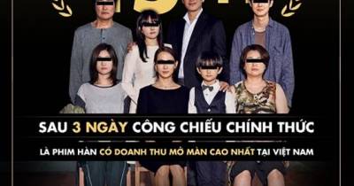 Ký Sinh Trùng xác lập kỷ lục phim Hàn có doanh thu mở màn cao nhất Việt Nam
