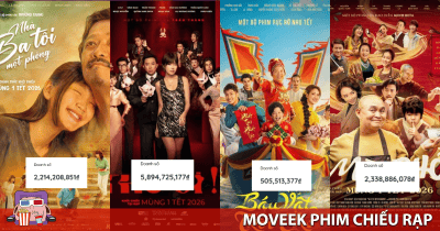 Doanh thu bán vé sớm của 4 phim Việt chiếu Tết 2026